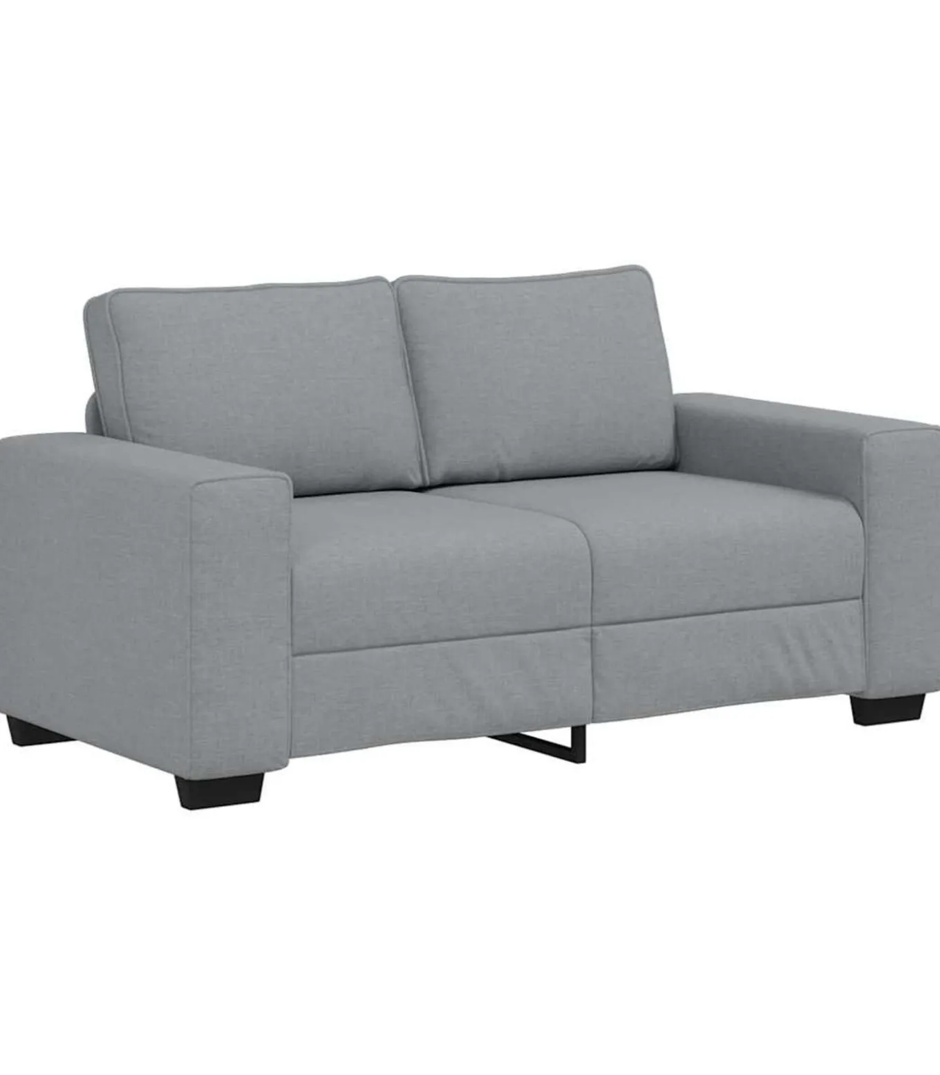 2-zitsbank 120 cm stof lichtgrijs