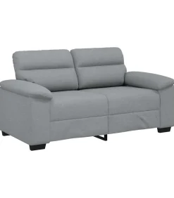 2-zitsbank 120 cm stof lichtgrijs