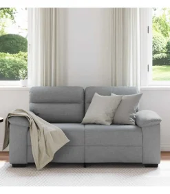 2-zitsbank 120 cm stof lichtgrijs