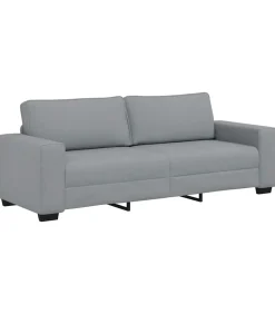 3-zitsbank 180 cm stof lichtgrijs