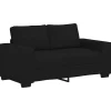 2-zitsbank 120 cm stof zwart