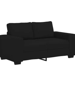 2-zitsbank 120 cm stof zwart