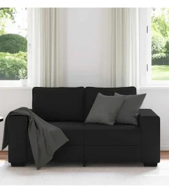 2-zitsbank 120 cm stof zwart