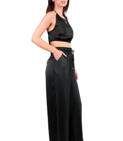 Zomerse satijnen top en broek Satinee Beach