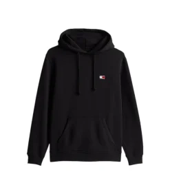 Zwarte Badge Hoodie