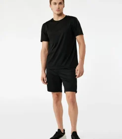 Zwarte Heren Sportshort met Zakdetail