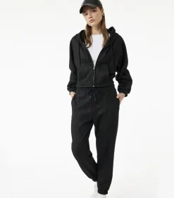 Zwarte Jogger Met Zakdetails en Glitter
