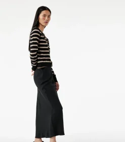 Zwarte Midi-Rok A-lijn