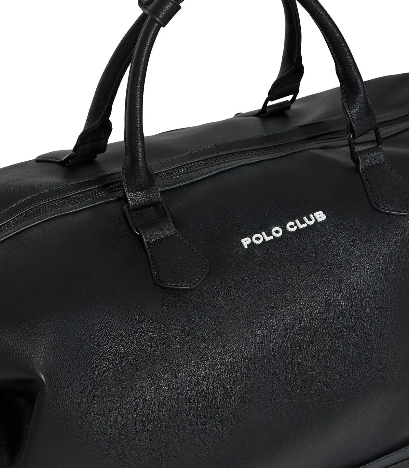 Zwarte tas "Kent" met ritssluiting en Polo Club-details