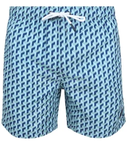 Zwembroek Print Blauw