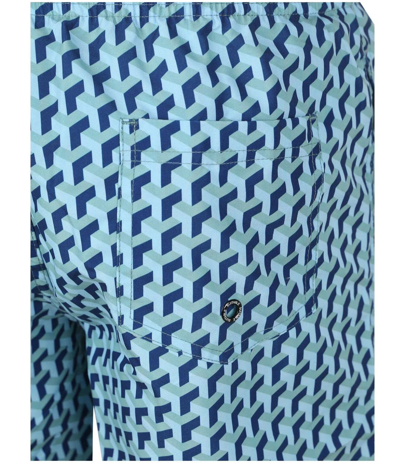 Zwembroek Print Blauw