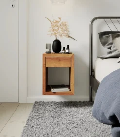 Zwevend Nachtkastje HUGO in eikenhout